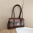 thumbnail image 3 of Bolso Tipo Cartera Con Solapa para Mujer Bolso Con Doble Asa para Las Axilas Bolso para Ir Al (café), 3 of 9