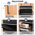thumbnail image 4 of VOZOGO Over the Door Organizer 14 Pockets, Extra Large Behind Door Storage of 4 Tiers, Over the Door Storage, Door Hanging Organizer for Closet, Diaper Organizer, Toy Storage, Black, 4 of 9