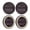 Coffee, variant on 4Pcs Furniture Chair Wheel Stoppers Rubber Bed Frame Stopper Nonslip Fixed Chair Foot Pad Furniture Caster Cups