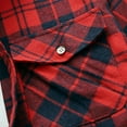 thumbnail image 7 of NAFUU Mens Dress Shirts Fashion Men's Autumn Winter Casual Party Long Sleeved Plaid Lapel Comfortable Thick Warm Flannel Shirt With Pockets Versatile Shirt Top, 7 of 7
