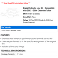 thumbnail image 2 of Brake Hydraulic Line Kit - Compatible with 2003 - 2006 Chevy Tahoe 2004 2005, 2 of 2