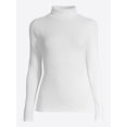 thumbnail image 6 of Free Assembly Women's Fine Ribbed Turtleneck with Long Sleeves, Lightweight, Sizes XS-XXXL, 6 of 6