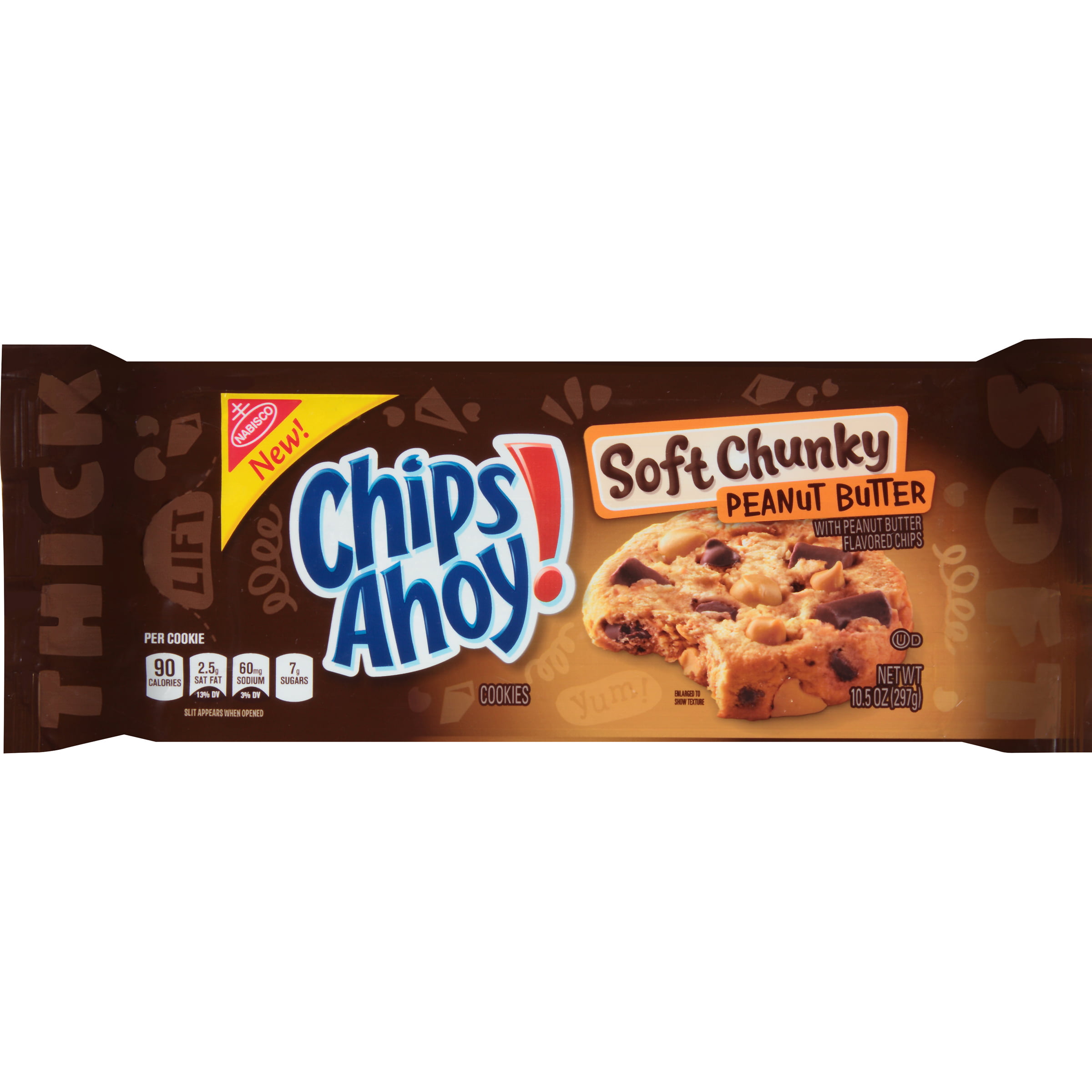 Nabisco Chips Ahoy! Soft Chunky Peanut Butter Cookies, 10.5 Oz