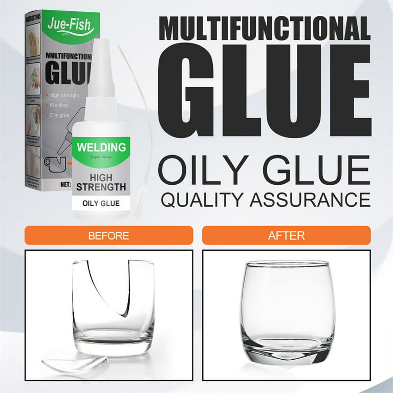 Universal Welding Oily Glue Quick Dry Durable Acrylate Adhesive Glue for Metal Glass Plastic Repair, Size: 30