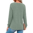 thumbnail image 5 of Fantaslook Womens Long Sleeve Shirts Casual Tunic Tops Work Dressy Blouses Fall Sweaters, 5 of 9
