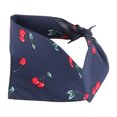 thumbnail image 1 of Soft Cotton Pet Bib Scarf, Machine Washable,  Cherry Print For Birthday Parties, Photo Props, And Travel, 1 of 8