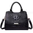 thumbnail image 2 of Bolso de mano para mujer con diseño de patrón de cocodrilo retro 2024 nuevo bolso bandolera de un solo hombro con bolso tipo cubo de gran capacidad, 2 of 5