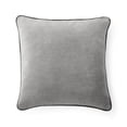 thumbnail image 2 of Mainstays 18 in x 18 in Black Velvet Decorative Pillow with Faux Leather Trim, Polyester, 2 of 6