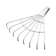 thumbnail image 2 of Garden Rake Head Turf Rake Head Manual Weeder Lightweight Thatch Rake Head Leaf Rake Head for Cleaning Leaves Sticks and Debris Flower Beds flat tines, 2 of 8