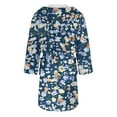 thumbnail image 5 of Women's Fleece Plush Robe Long Warm Plush Bathrobe Loungewear Jacket Printed Comfort Robe, 5 of 5