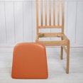 thumbnail image 3 of Serbasic PU Leather Dining Chair Seat Covers Waterproof Bar Stool Slipcovers Stretch Elastic Chair Cushion Cover Protector Wipeable Washable Barstool Seat Pads for Kitchen Home Cafe (14"-18"),1 Pack, 3 of 7