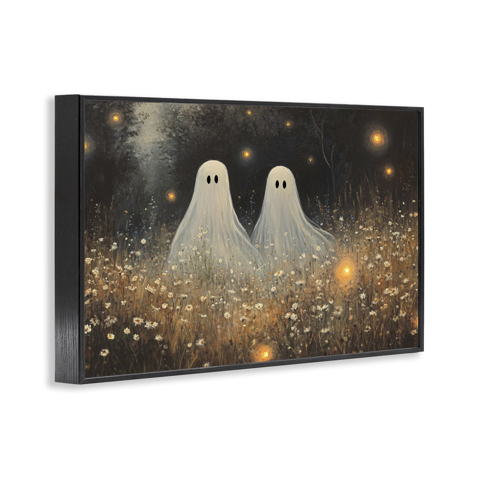 Stupell Industries Ethereal Ghost Twins Black Framed Giclee Art, design by Jacky Ngan