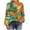 Orange-f, variant on Sexlip Blouses for Women Dressy Casual Long Sleeve Mock Neck Tops Pleated Front Shirts Back Hole Fashion Tunic Tshirts Black M