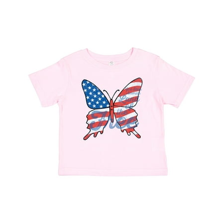 

Inktastic Patriotic Butterfly Gift Baby Girl T-Shirt