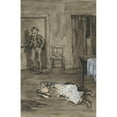 thumbnail image 2 of Anna Maria Kruijff 17x24 Gold Ornate Framed and Double Matted Museum Art Print Titled - Sleeping Girl on a Floor (1905), 2 of 4