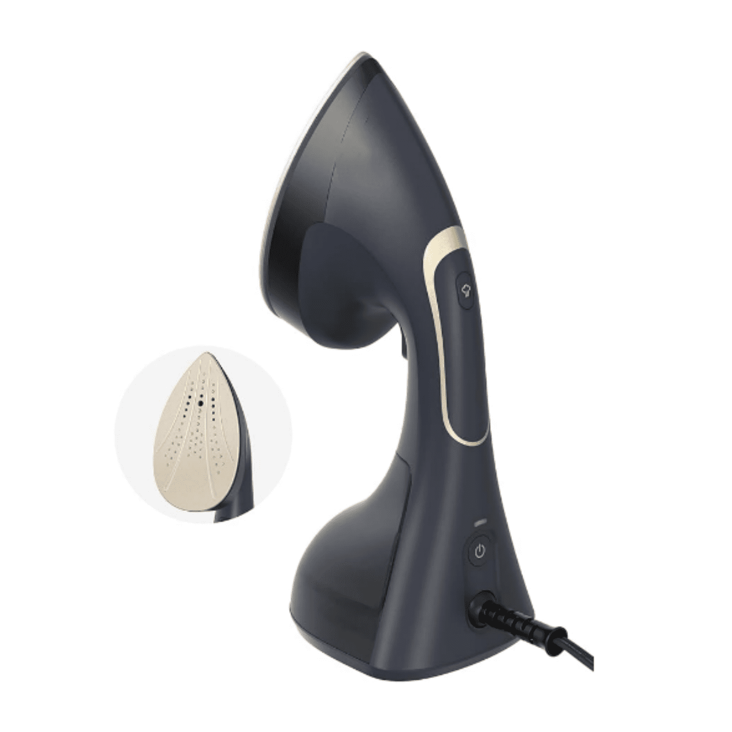 Steamer for Clothes, 2-in-1 Steam & Iron, 1200W Handheld Powerful Garment Fabric Wrinkle Remover with Burst Steam, Ceramic Heating Plate, 30-Second Fast Heat-up, Auto-Off (Only for 120V)