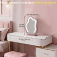 thumbnail image 5 of Odernirror Makeup Mirror with LED Lights, Cloud-Shaped Vanity Mirror, 360° Rotation, Rose Gold, 5 of 8