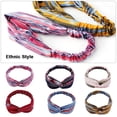 thumbnail image 2 of Bandas para el cabello de moda, diademas estampadas, turbante cruzado Vintage, bandanas para el MABOTO Diademas, 2 of 7