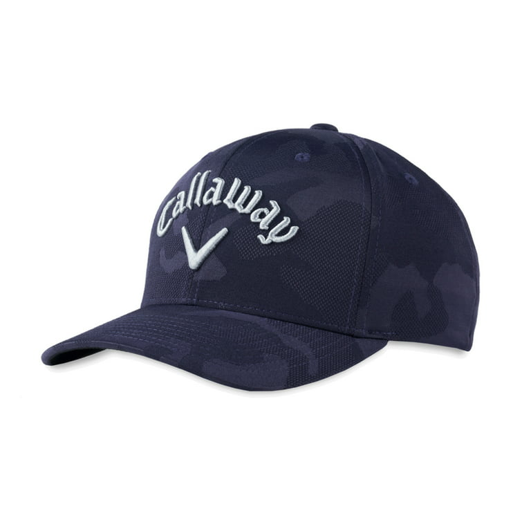 2021 Callaway Golf Hat/Cap Navy FLEXFIT Camo Golf Snapback