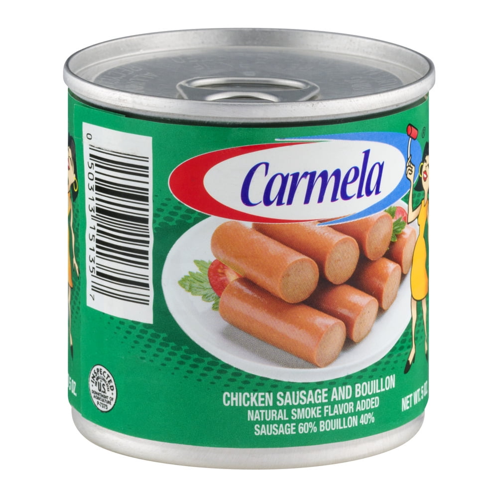 (11 pack) Carmela Chicken Sausage and Bouillion, Natural Smoke Flavor Added, 5 oz Can