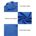 thumbnail image 5 of COOFANDY Mens Long Sleeve Button Down Shirts Wrinkle Free Shirts Silm Fit Fall Shirts Pocket, 5 of 6