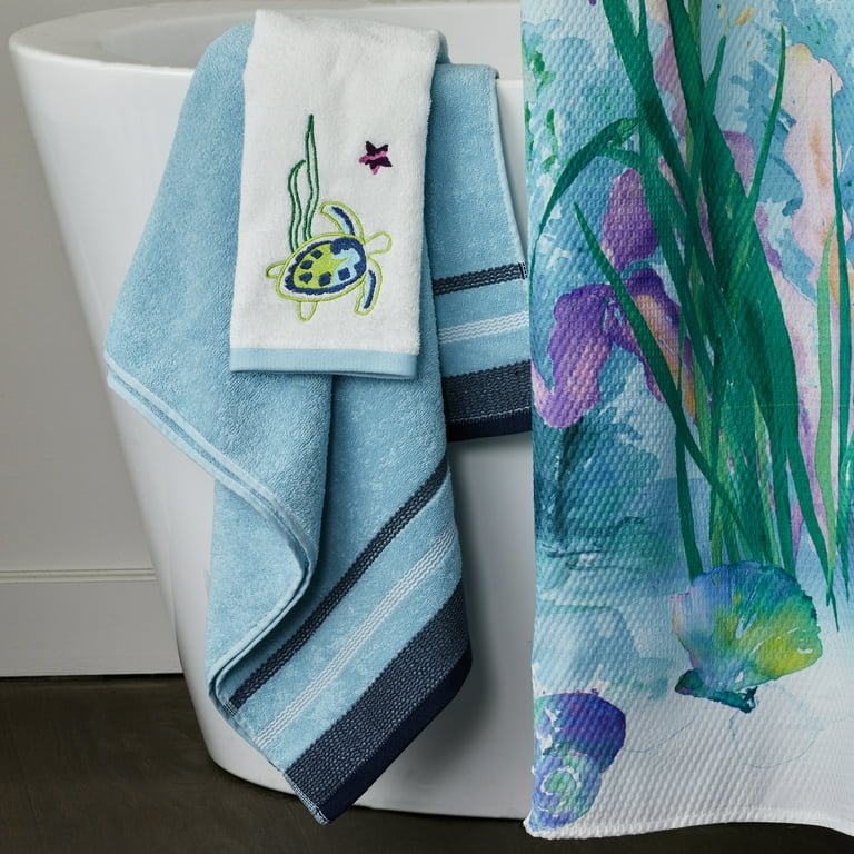 Cotton Paradise 6 Piece Towel Set for Bathroom, 100% Turkish Cotton Soft  Absorbent, 2 Bath Towels 2 Hand Towels 2 Washcloths, Aqua Blue