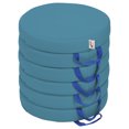 thumbnail image 1 of SoftZone® Round Floor Cushion with Handle 6-Piece - Seafoam, 1 of 2
