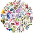 thumbnail image 1 of Ensemble de 50 Autocollants de Graffiti de Fleurs de Style Ins Oso de Fresa Autocollants Impermables 3-6 cm, 1 of 5