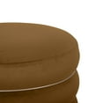 thumbnail image 4 of Lakka Chocolate Velvet Ottoman, 4 of 7