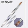 thumbnail image 2 of Nail Art Brushes Kolinsky Nail Brush for Acrylic Application,Nail Extension Tools, for DIY Salon&Home (#10), 2 of 5