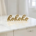 thumbnail image 2 of Clara hohoho Gold Cast Iron Table Sign, 2 of 6