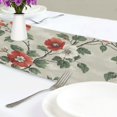 thumbnail image 4 of Yayeee Table Runner 70 inches Long Home Kitchen Dinning Party Decoration, Red Floral Pattern, 4 of 7