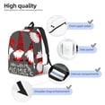 thumbnail image 4 of Lsque Chillin with My Gonme Pattern Canvas Daypack, Durable Backpack, High-quality Versatile Backpack,Vintage Compact Backpack-Medium, 4 of 6