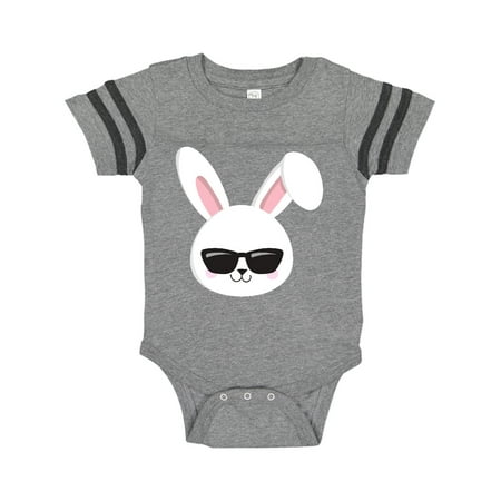 

Inktastic Cute Bunny White Bunny Bunny Wearing Sunglasses Gift Baby Boy or Baby Girl Bodysuit