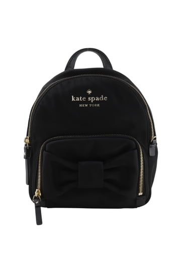kate spade mini backpack clearance The Kate Spade Chelsea The Little Better Nylon Mini Backpack in black with a playful apple print is a cute and practical accessory Travel Bags & Designer Backpacks