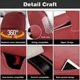 thumbnail image 5 of Car Seat Covers Full Set Fit for Toyota Camry 2002-2025 Waterproof Faux Leather Car Seat Cushions Automotive 5 Seat Covers Set（Red）, 5 of 6