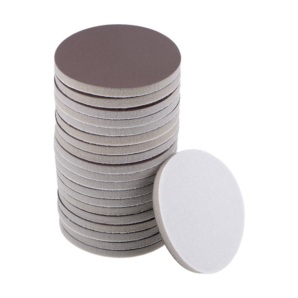Disco de lijado de esponja de 3 pulgadas con gancho y bucle húmedo / seco para automóvil, madera, paneles de yeso, metal, corindón marrón 1200-1500grit 20pcs