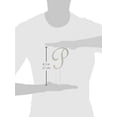 thumbnail image 2 of Unik Occasions Sparkling Collection Crystal Rhinestone Monogram Cake Topper - Letter P, Large, Silver, 2 of 2