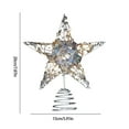 thumbnail image 3 of Christmas Tree Toppers Xmas Glitter Hollow Star Treetop Topper For Christmas Tree Decoration, 3 of 7