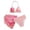 Pink, variant on Ymyiu Girls Bathing Suit Baby Girls Swimsuit Toddler Bathing Suit 3-Pieces Bikini Swimwear Beach Outfit Set Size 7-8 Years (Purple,7-8 Years)