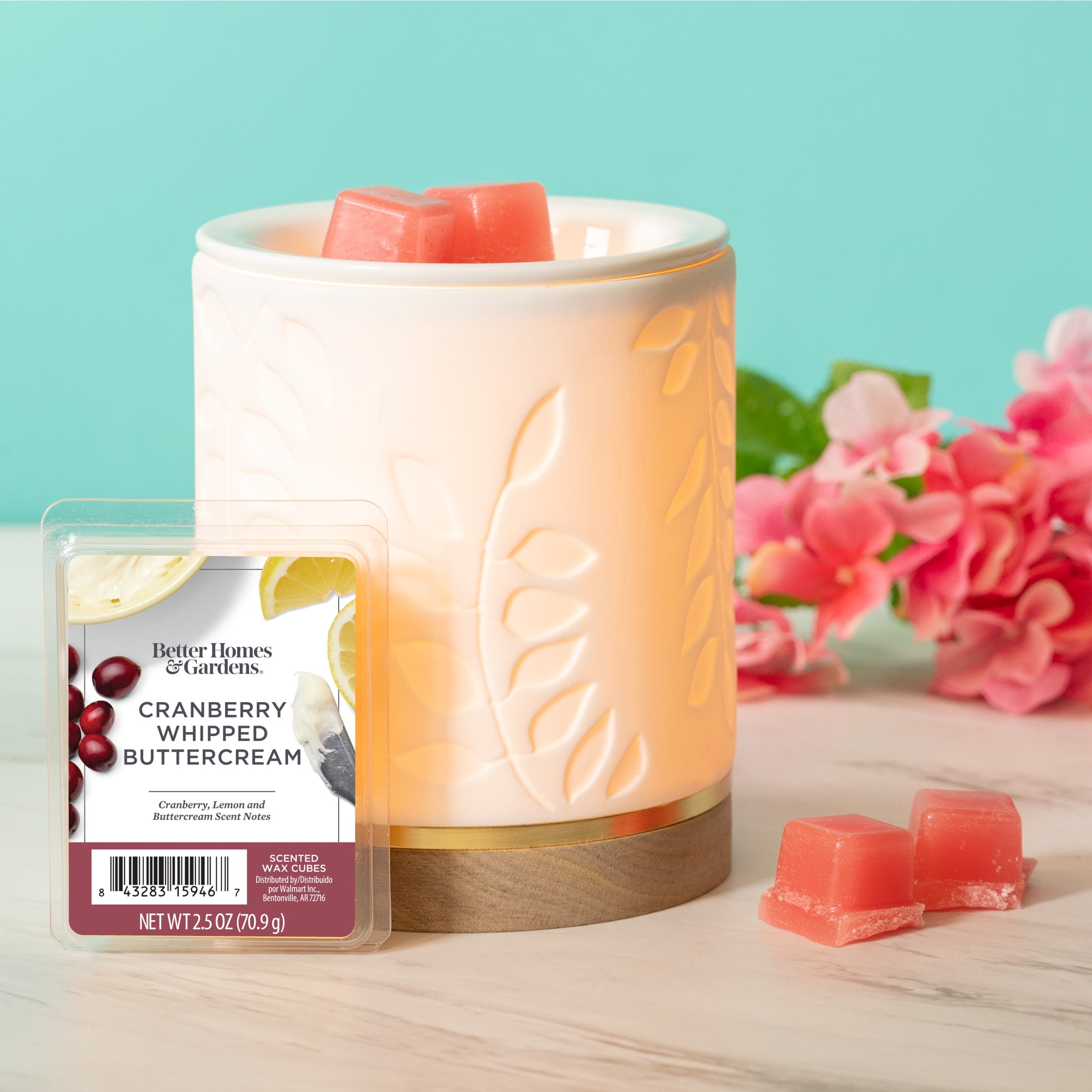 Cranberry Whipped Buttercream Scented Wax Melts, Better Homes & Gardens, 2.5 oz (5-Pack)