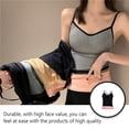 thumbnail image 4 of Jumpingount Ropa interior de mujer, chaleco térmico de Color sólido sin mangas, cálido, para clima frío, Base básica, calentador, ropa Ropa interior Negro Jumpingount AP013312-01, 4 of 6