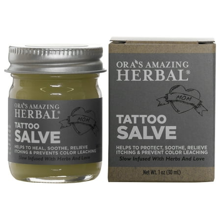 Ora's Amazing Herbal Tattoo Salve 1 oz,  Tattoo Aftercare, Natural Tattoo Aftercare Treatment (Amazing Best Friend Tattoos)