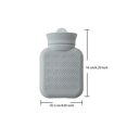 thumbnail image 4 of Yuarrent Botella de agua caliente con manga de punto reutilizable para niños y adultos, regalos, calentadores de manos, bolso de relleno de silicona, Suministros térmicos Rosa Yuarrent HA005347-01, 4 of 6