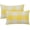 Yellow and White, variant on Pack of 2 Retro Checkers Plaids Polyester Linen Soft Decorative Throw Pillow Covers Home Decor Cushion Case for Sofa Bedroom-Yellow and White-12''x20''-Yellow and White