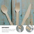 thumbnail image 2 of DECOMELODY Portable Cutlery Set Wood For Daily Life 75Pcs 6.3X1.2X0.08In, 2 of 8