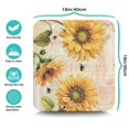 thumbnail image 5 of Washable Rubber Sunflower Cute Floral Dish Drying Mats for Kitchen Counter Home Large Coffee Bar Pad Accessories and Decor for Utensils Stemware 16''x18'', 5 of 7
