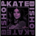 thumbnail image 2 of Men's Marvel Hawkeye Kate Bishop Purple Portrait  Graphic Tee Black Large, 2 of 5