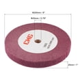 thumbnail image 2 of Uxcell 200mm x 25mm 320 Grit Non-Woven Nylon Wire Drawing Polishing Flap Wheel Red, 2 of 5