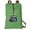 GREEN, variant on Canvas ODU Drawstring Backpack Aqua Natural Cotton Old Dominion University Cinch Bag with Wide Straps